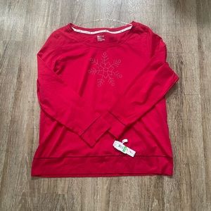 Hue Long Sleeve Christmas Pajama Top